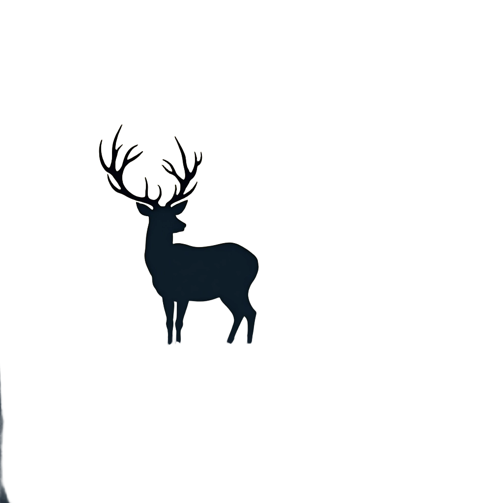 Majestic Deer Silhouette